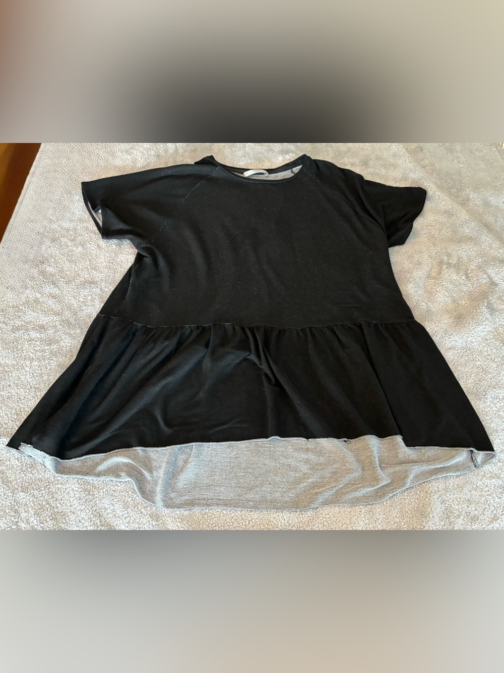 Lee Women’s Black Short-Sleeve Peplum Tee